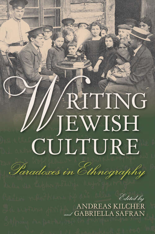 Book cover of Writing Jewish Culture: Paradoxes In Ethnography