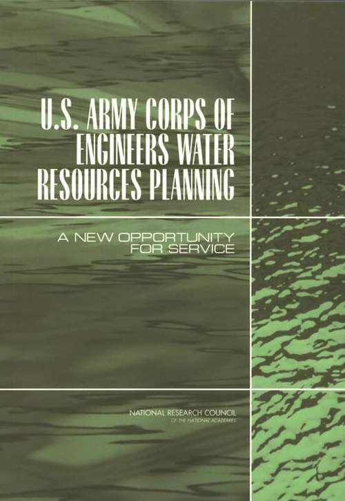 Book cover of U.s. Army Corps Of Engineers Water Resources Planning: A New Opportunity For Service