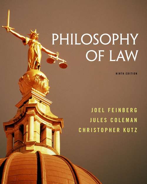 Book cover of Philosophy of Law (Ninth)