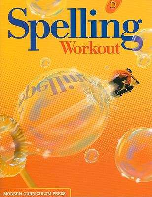 Book cover of Spelling Workout: Level D