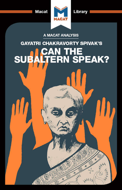 Book cover of Can the Subaltern Speak?