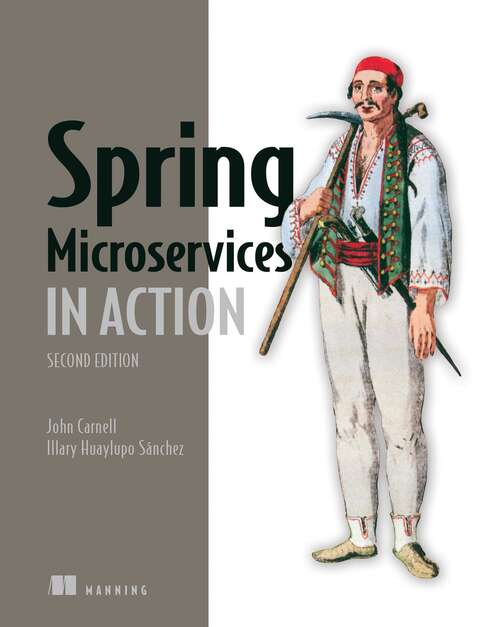 Book cover of Spring Microservices in Action, Second Edition