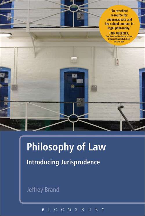 Book cover of The Philosophy of Law: Introduction to Jurisprudence