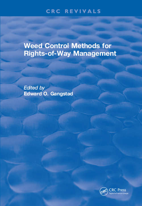 Book cover of Weed Control Methods for Rights of Way Management