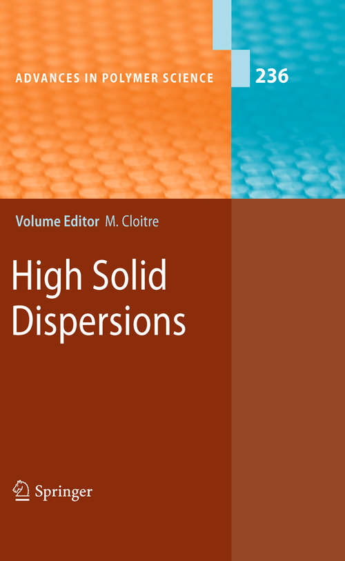 Book cover of High Solid Dispersions