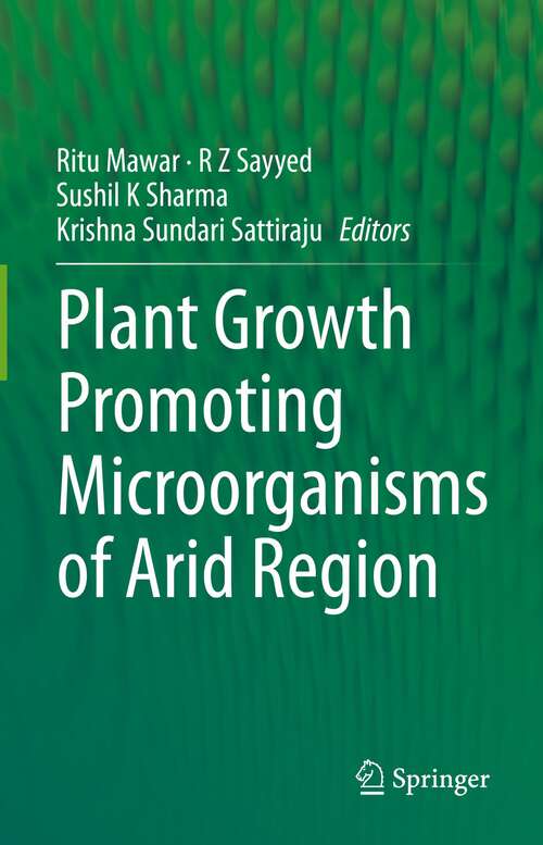 Book cover of Plant Growth Promoting Microorganisms of Arid Region (1st ed. 2023)