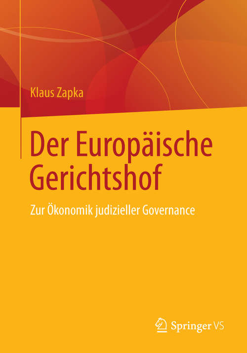 Book cover of Der Europäische Gerichtshof