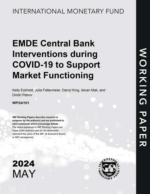 Book cover of EMDE Central Bank Interventions during COVID-19 to Support Market Functioning