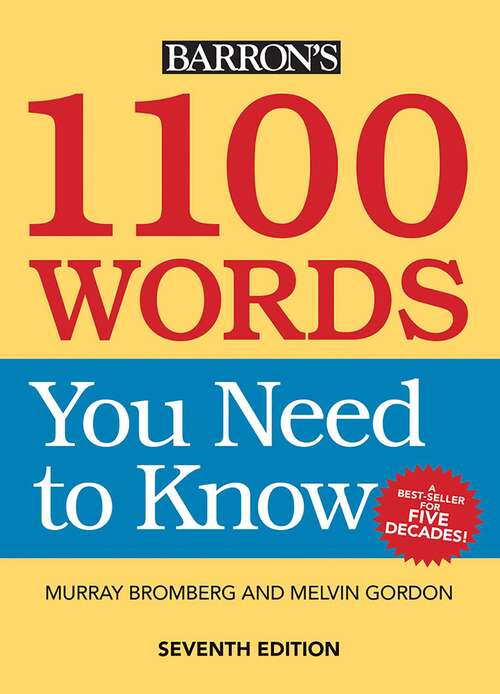 Book cover of 1100 Words You Need to Know (Seventh Edition)