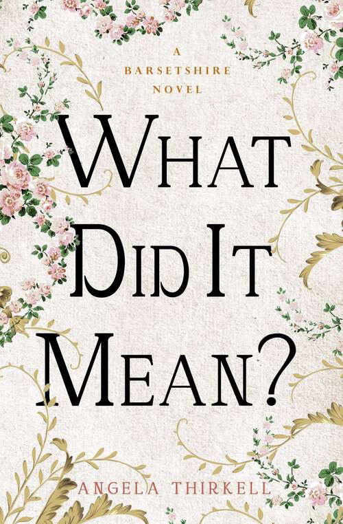 Book cover of What Did It Mean? (The Barsetshire Novels)