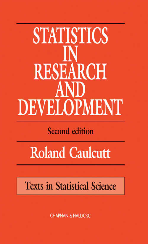 Book cover of Statistics in Research and Development (2) (Chapman & Hall/CRC Texts in Statistical Science)