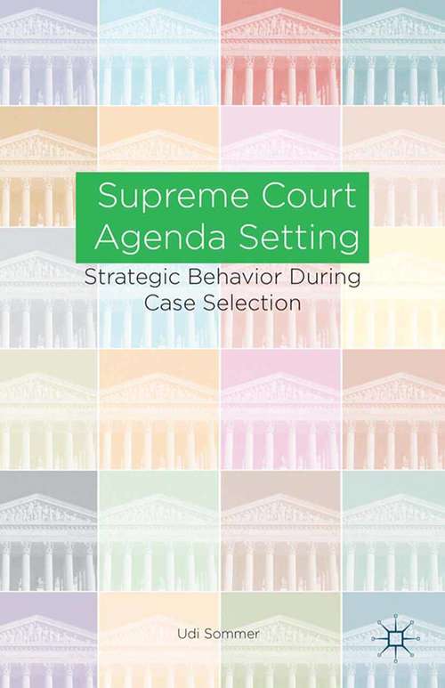 Book cover of Supreme Court Agenda Setting