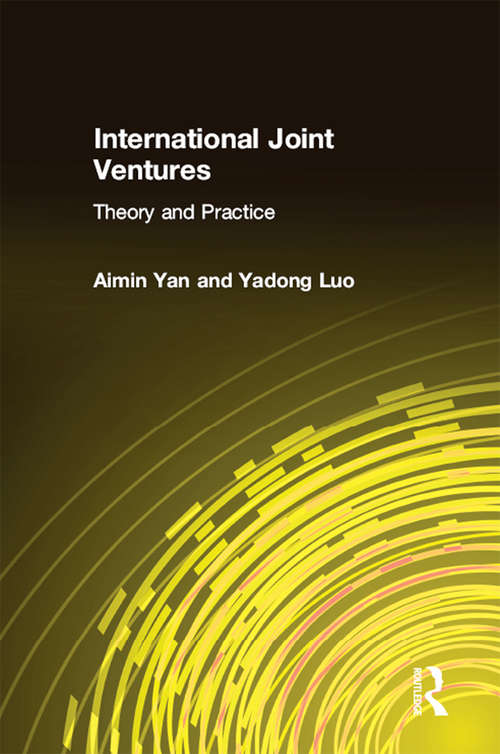 Book cover of International Joint Ventures: Theory and Practice