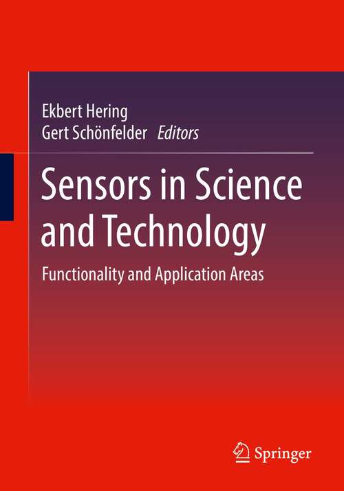 Book cover of Sensors in Science and Technology: Functionality and Application Areas (1st ed. 2022)