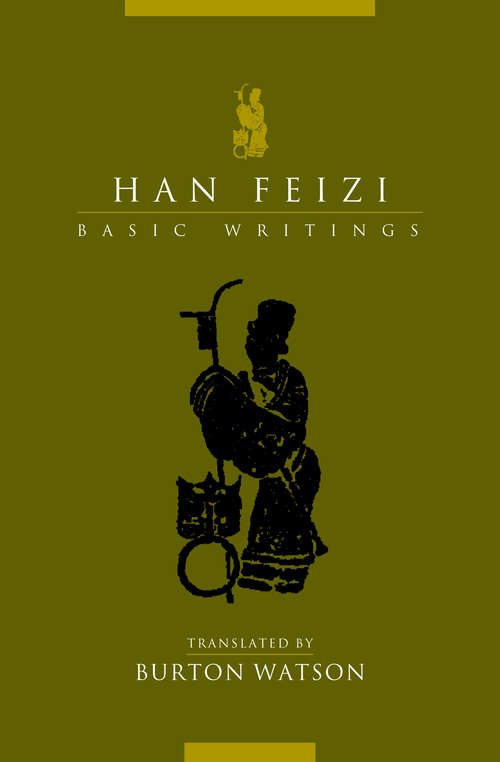Book cover of Han Feizi: Basic Writings (Translations from the Asian Classics)