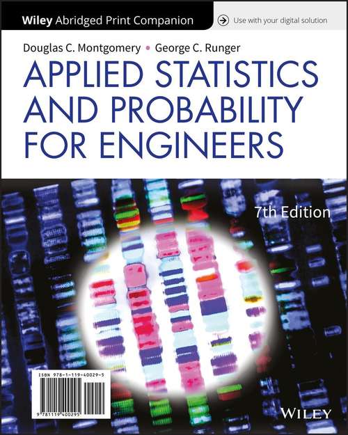 Book cover of Applied Statistics and Probability for Engineers (Seventh)