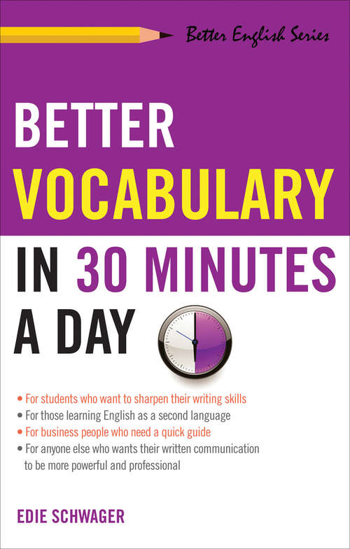 Book cover of Better Vocabulary in 30 Minutes a Day (Better English)