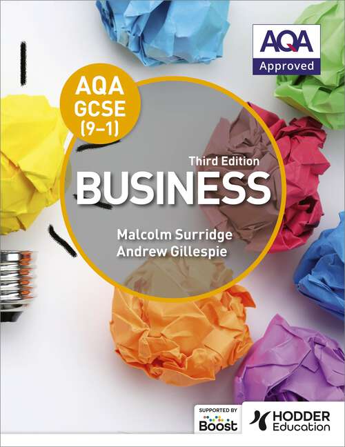 Book cover of AQA GCSE (9-1) Business, Third Edition