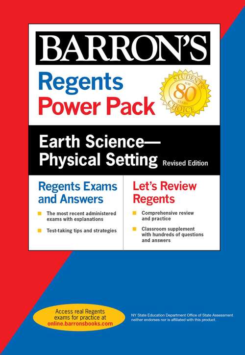 Book cover of Regents Earth Science--Physical Setting Power Pack Revised Edition (Barron's Regents NY)