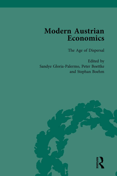 Book cover of Modern Austrian Economics Vol 2