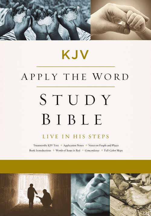 Book cover of KJV, Apply the Word Study Bible, Ebook, Red Letter Edition: Live in His Steps