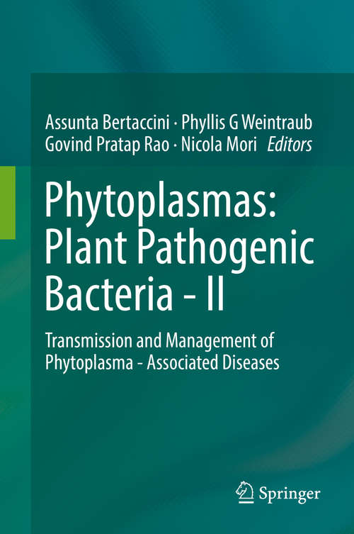 Book cover of Phytoplasmas: Transmission and Management of Phytoplasma - Associated Diseases (1st ed. 2019)