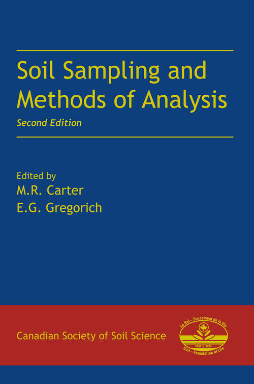 Book cover of Soil Sampling and Methods of Analysis