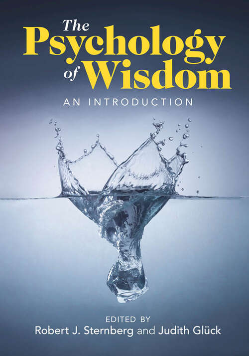 Book cover of The Psychology of Wisdom: An Introduction