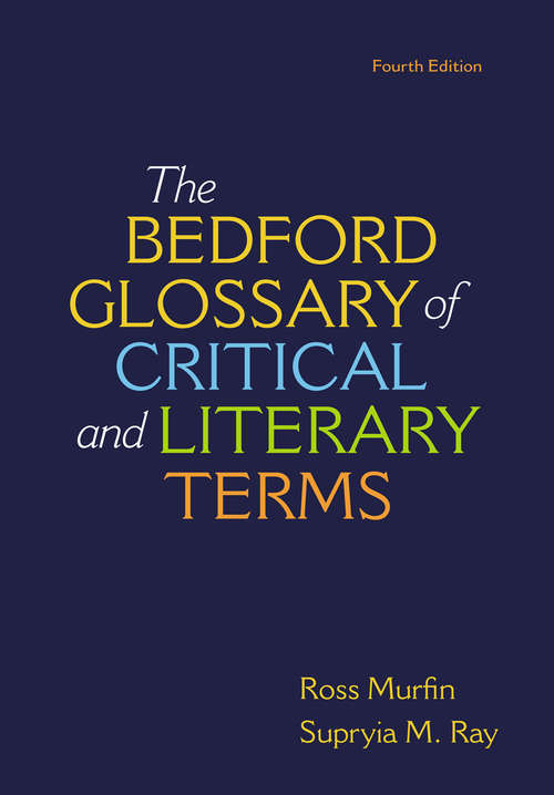 Book cover of The Bedford Glossary of Critical and Literary Terms
