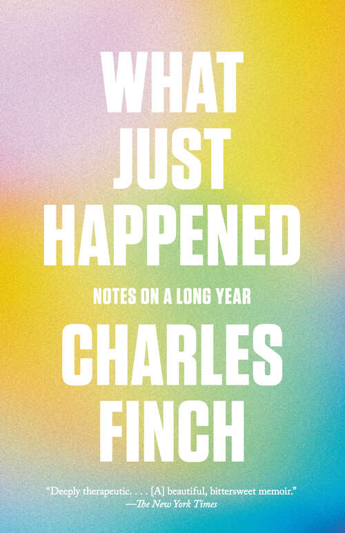 Book cover of What Just Happened: Notes on a Long Year