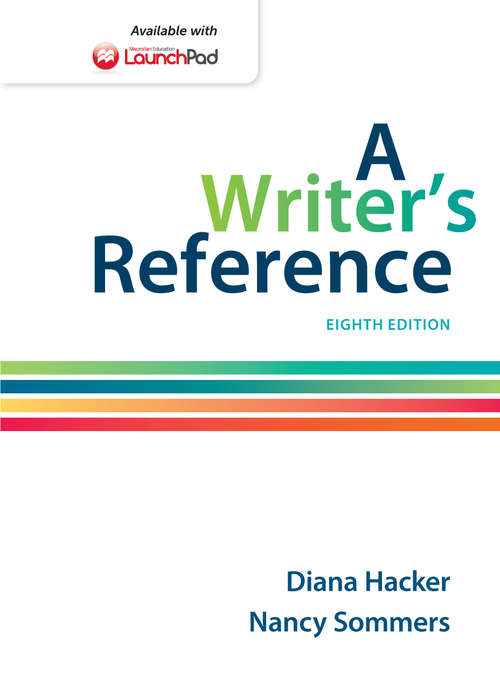 Book cover of A Writer’s Reference (Eighth Edition)