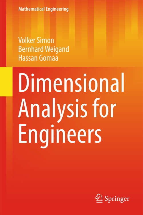 Book cover of Dimensional Analysis for Engineers