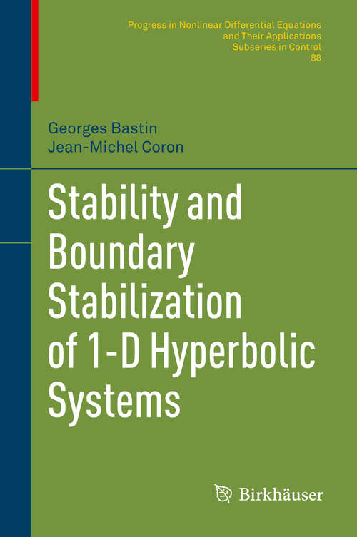 Book cover of Stability and Boundary Stabilization of 1-D Hyperbolic Systems