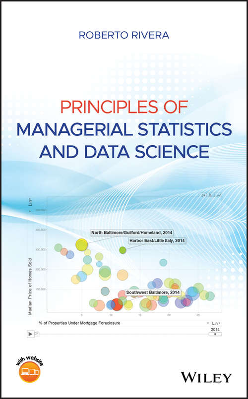 Book cover of Principles of Managerial Statistics and Data Science