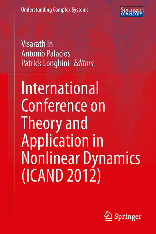 Book cover of International Conference on Theory and Application in Nonlinear Dynamics  (ICAND #2012)