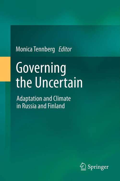 Book cover of Governing the Uncertain