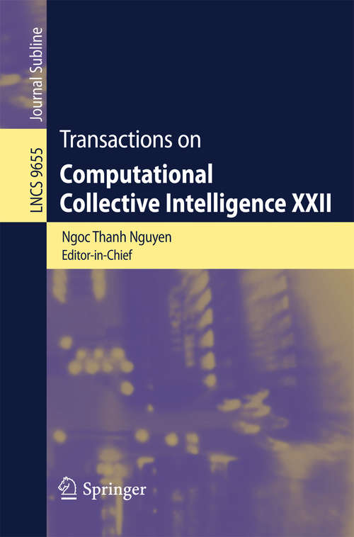 Book cover of Transactions on Computational Collective Intelligence XVI