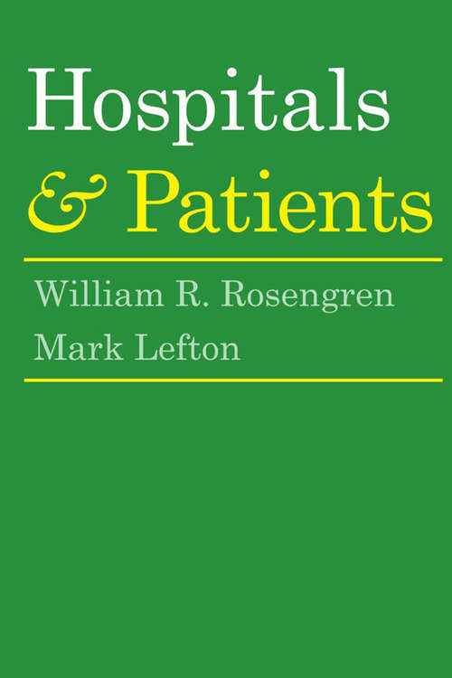 Book cover of Hospitals and Patients