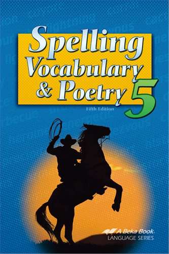 Book cover of Spelling Vocabulary and Poetry 5 (Fifth Edition)
