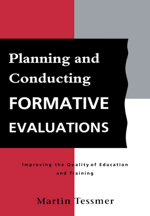 Book cover of Planning and Conducting Formative Evaluations