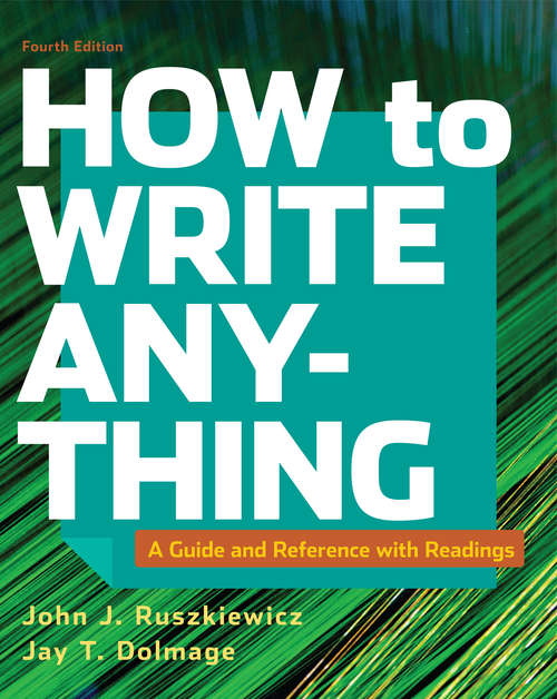Book cover of How to Write Anything?: A Guide And Reference (4)