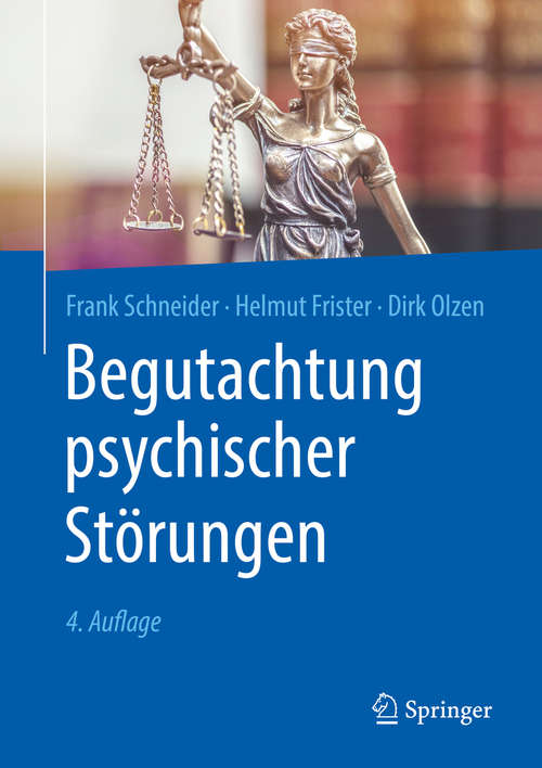 Book cover of Begutachtung psychischer Störungen (4. Aufl. 2020)