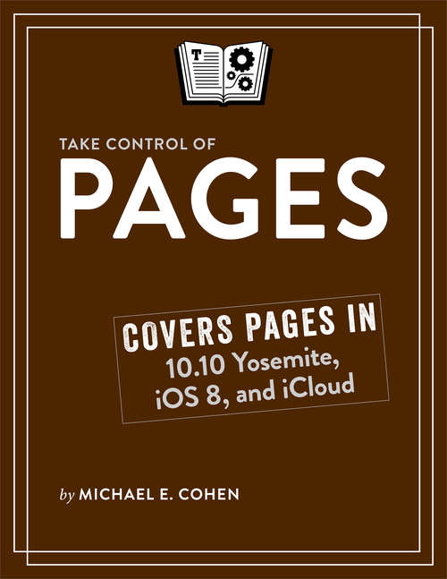 Book cover of Take Control of Pages