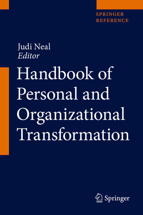 Book cover of Handbook of Personal and Organizational Transformation