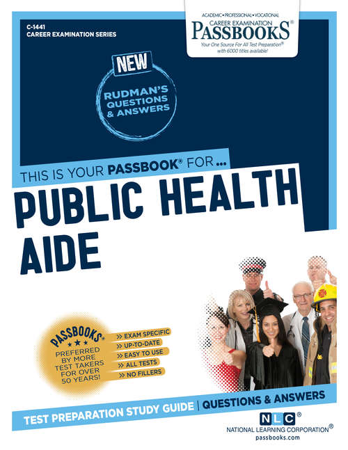 Book cover of Public Health Aide: Passbooks Study Guide (Career Examination Series)