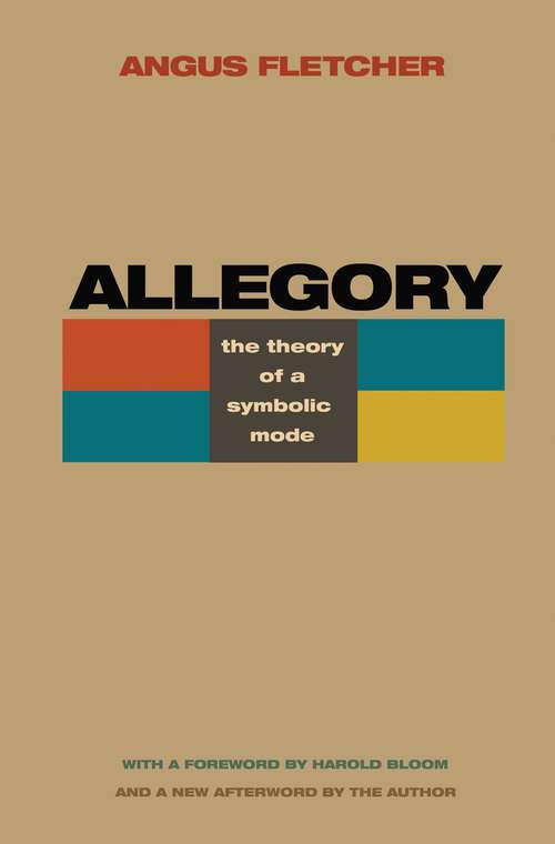 Book cover of Allegory: The Theory of a Symbolic Mode