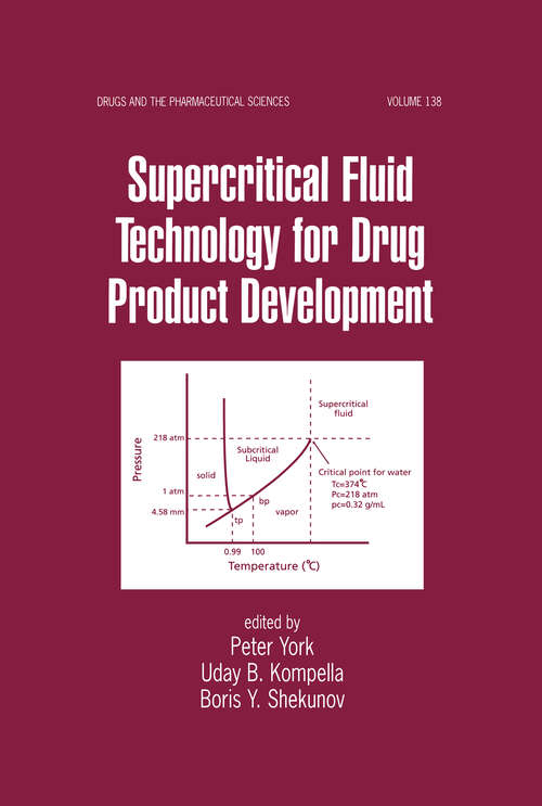 Book cover of Supercritical Fluid Technology for Drug Product Development