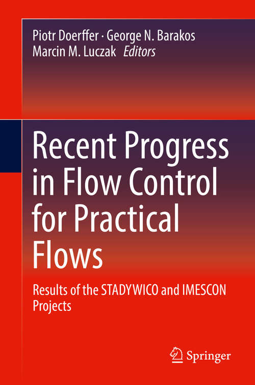 Book cover of Recent Progress in Flow Control for Practical Flows