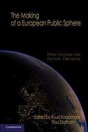 Book cover of The Making of a European Public Sphere