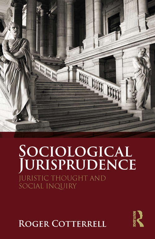 Book cover of Sociological Jurisprudence: Juristic Thought and Social Inquiry